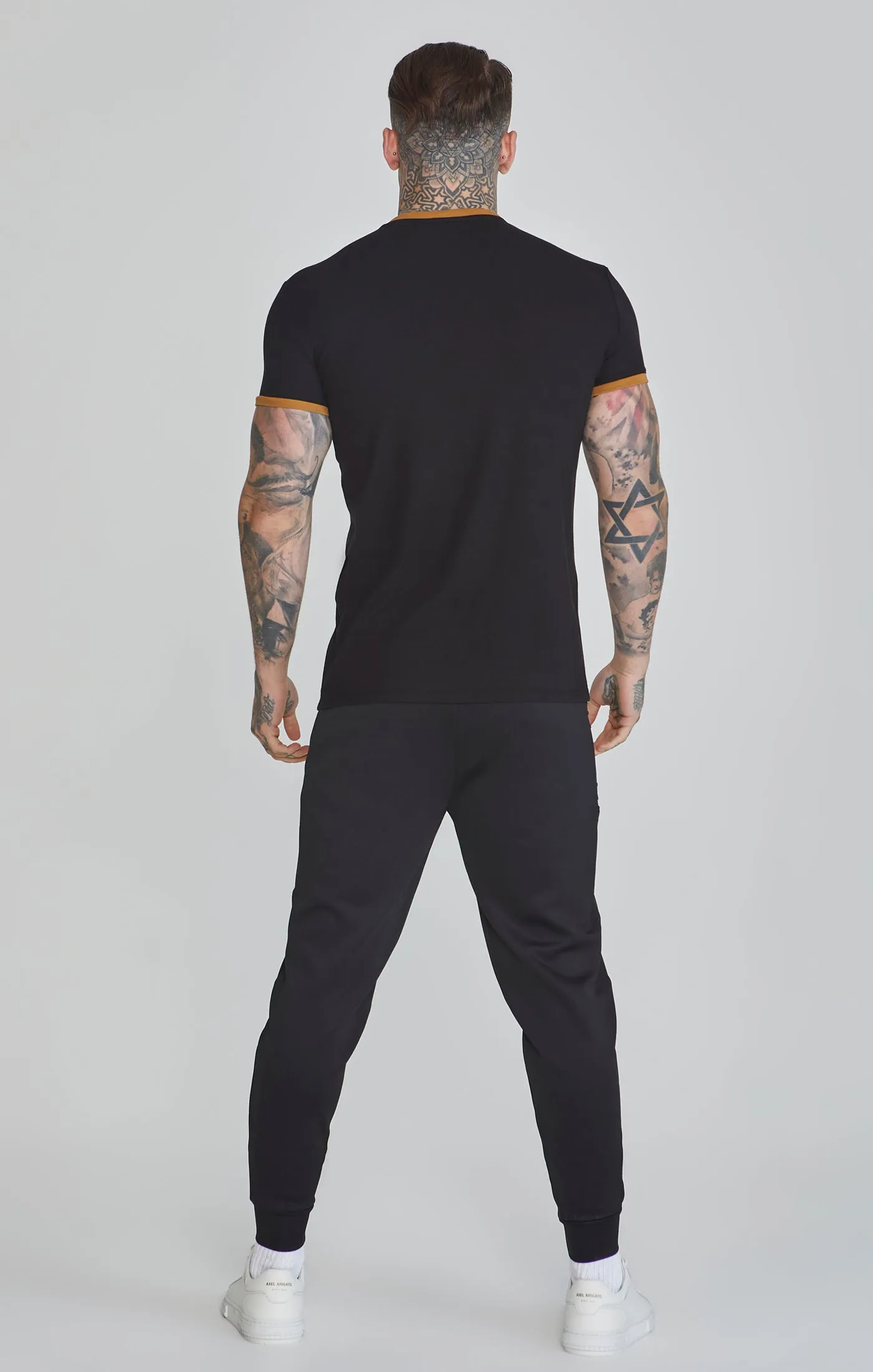 Black Ringer T-Shirt sold by Siksilk product image thumbnail 5