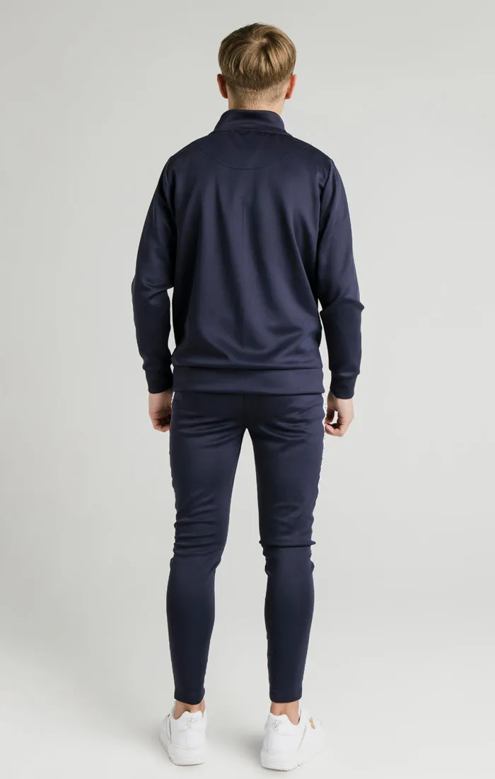 Illusive London Tape Zip Through Hoodie - Navy & White sold by Siksilk product image thumbnail 5