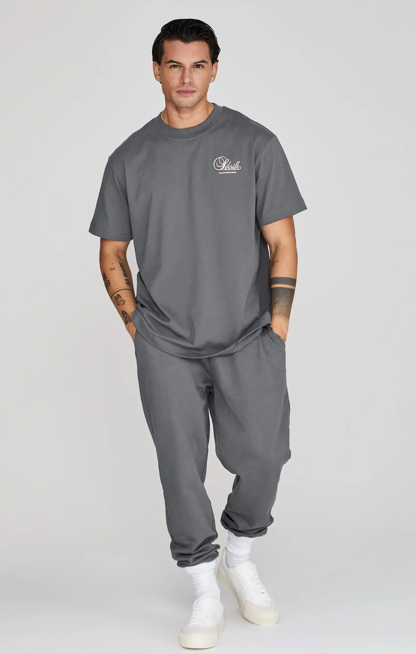 Grey Graphic T-Shirt sold by Siksilk product image thumbnail 4