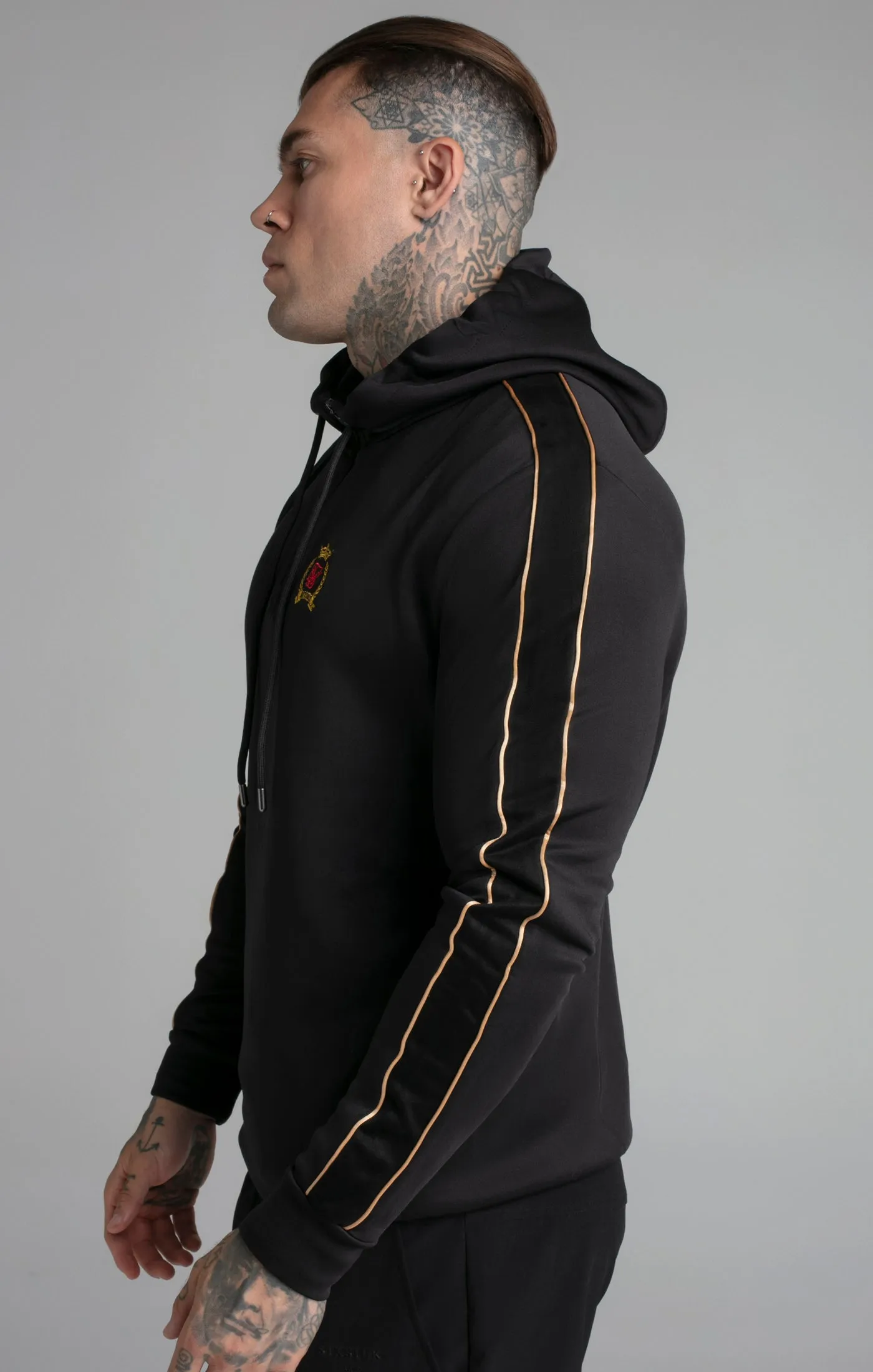 Black Quarter Zip Hoodie sold by Siksilk product image thumbnail 3