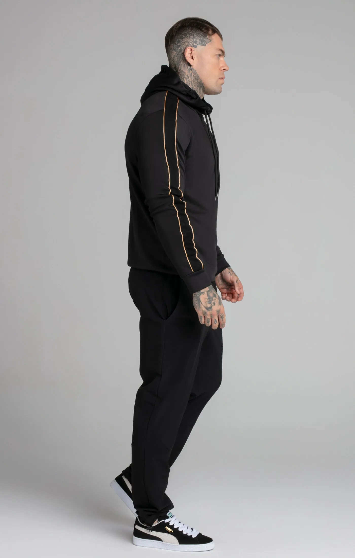 Black Quarter Zip Hoodie sold by Siksilk product image thumbnail 4