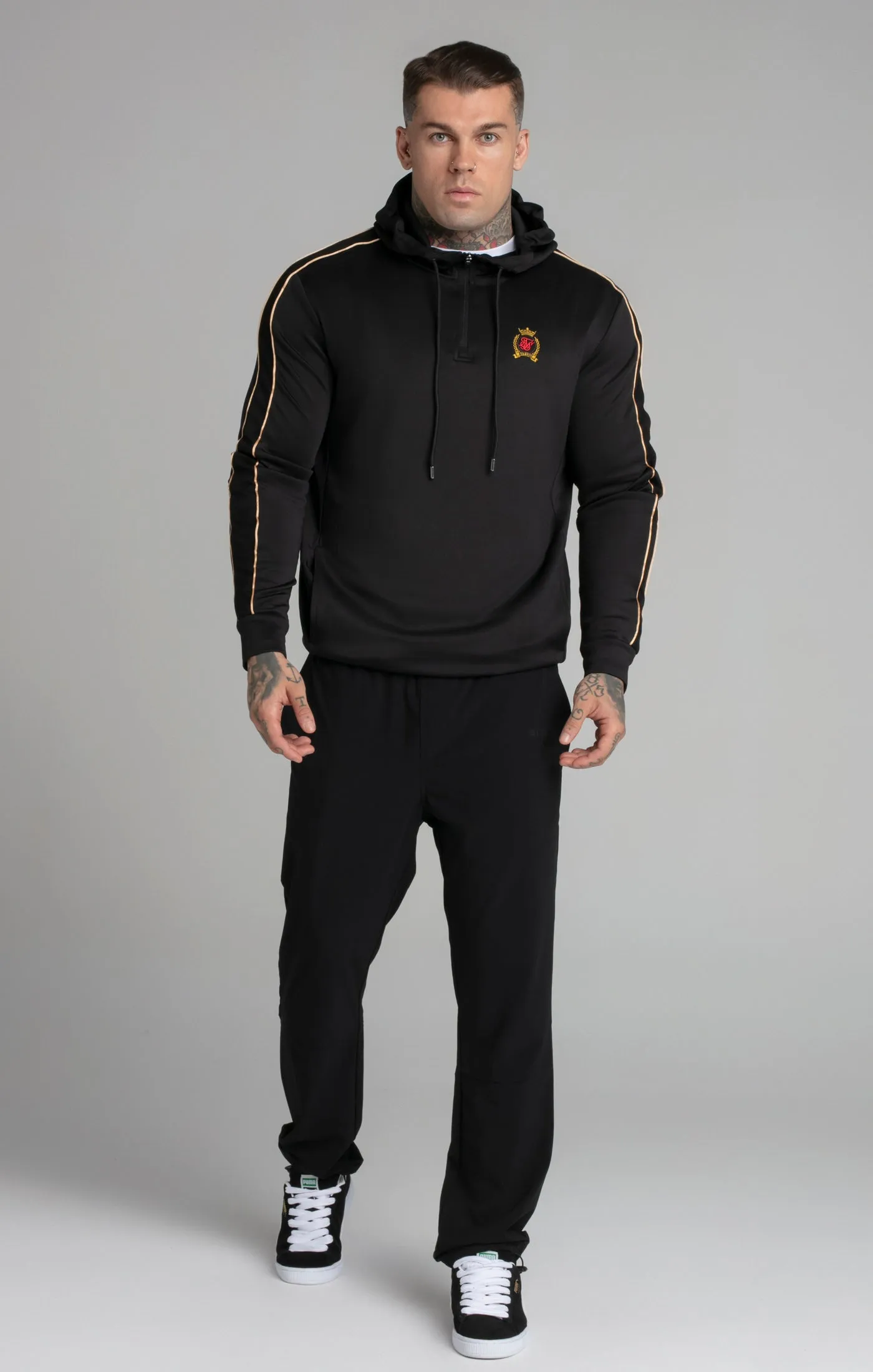 Black Quarter Zip Hoodie sold by Siksilk product image thumbnail 2