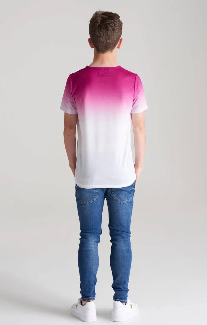 Boys Pink High Fade T-Shirt sold by Siksilk product image thumbnail 5