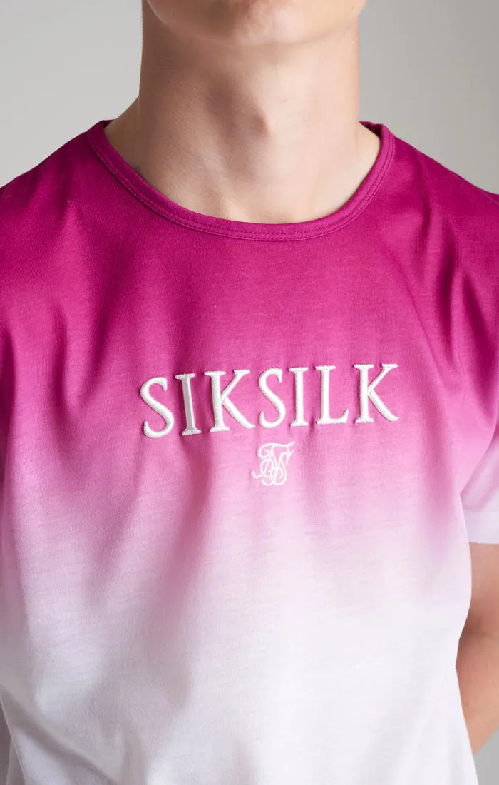 Boys Pink High Fade T-Shirt sold by Siksilk product image thumbnail 2