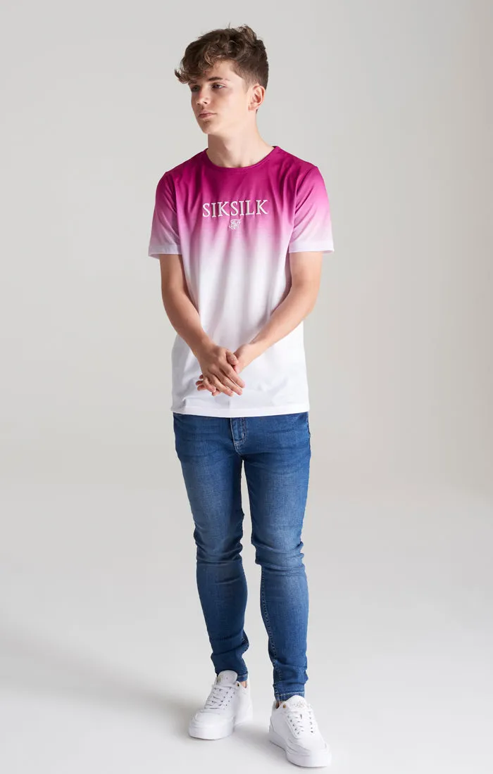 Boys Pink High Fade T-Shirt sold by Siksilk product image thumbnail 4
