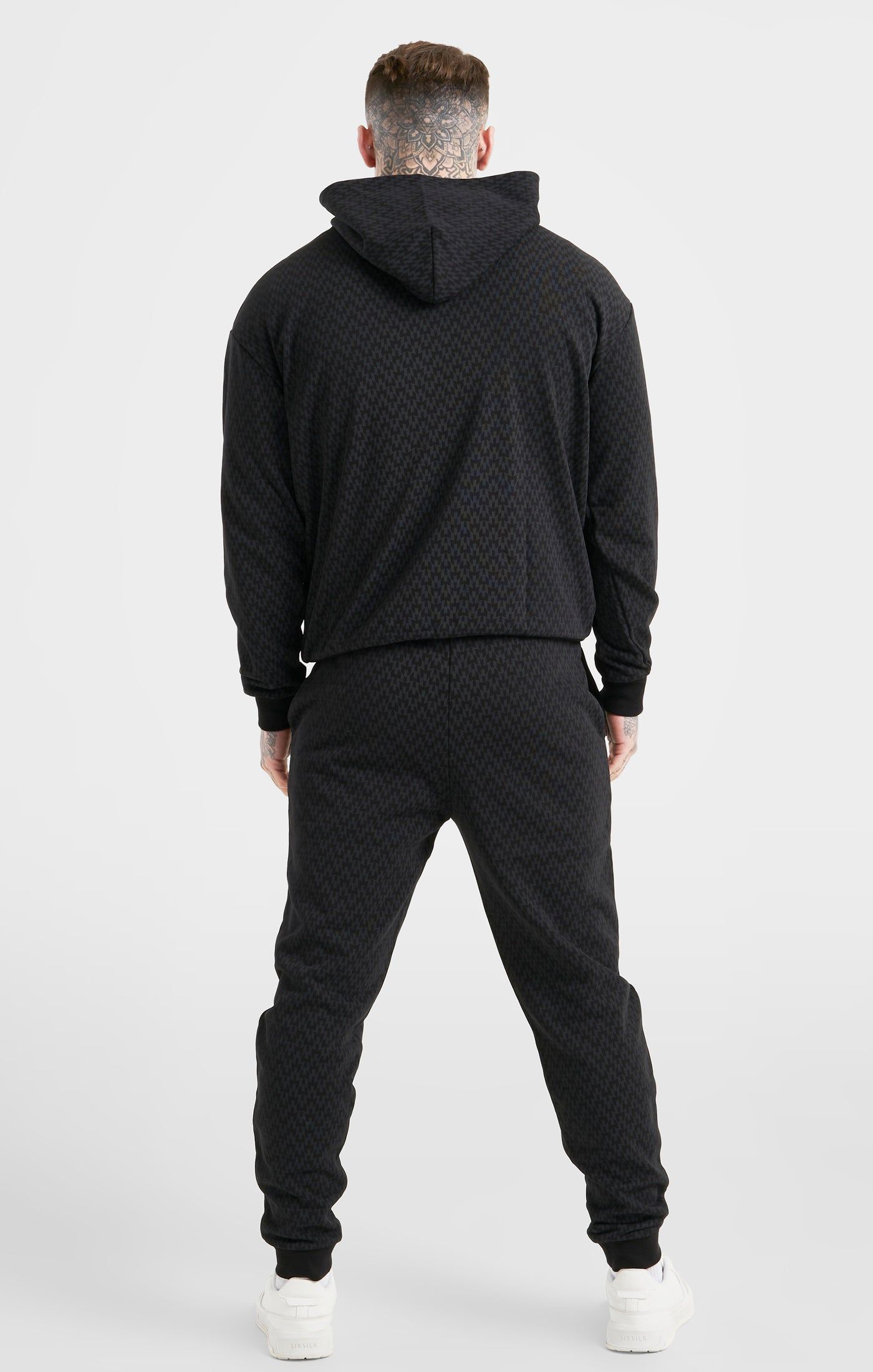 Messi x SikSilk Black Monogram Cuffed Pant sold by Siksilk product image thumbnail 5