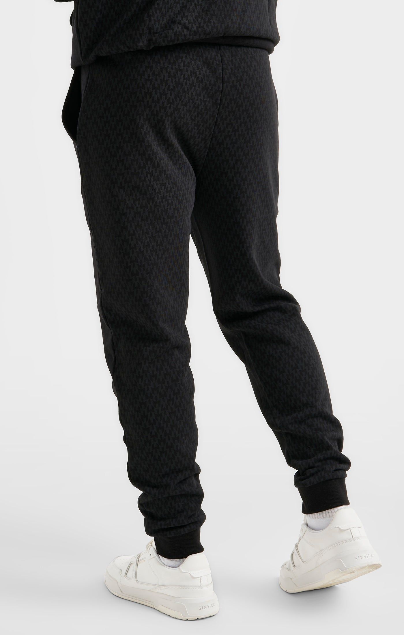 Messi x SikSilk Black Monogram Cuffed Pant sold by Siksilk product image thumbnail 4