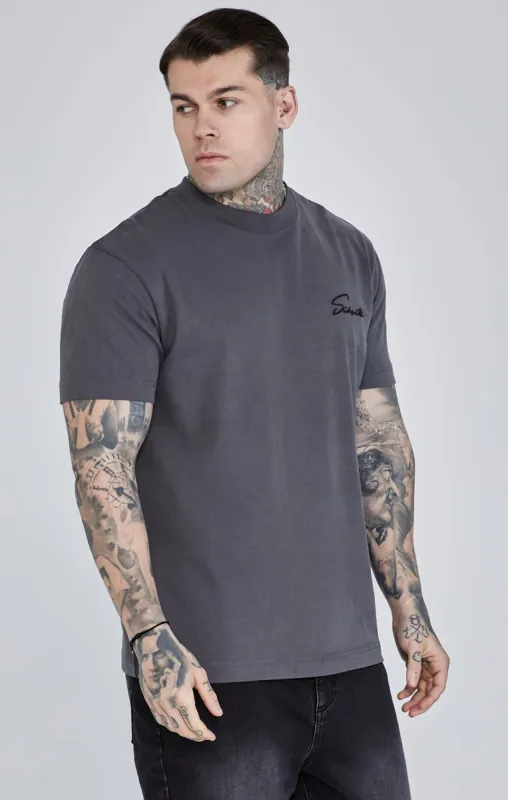 Grey Script T-Shirt sold by Siksilk