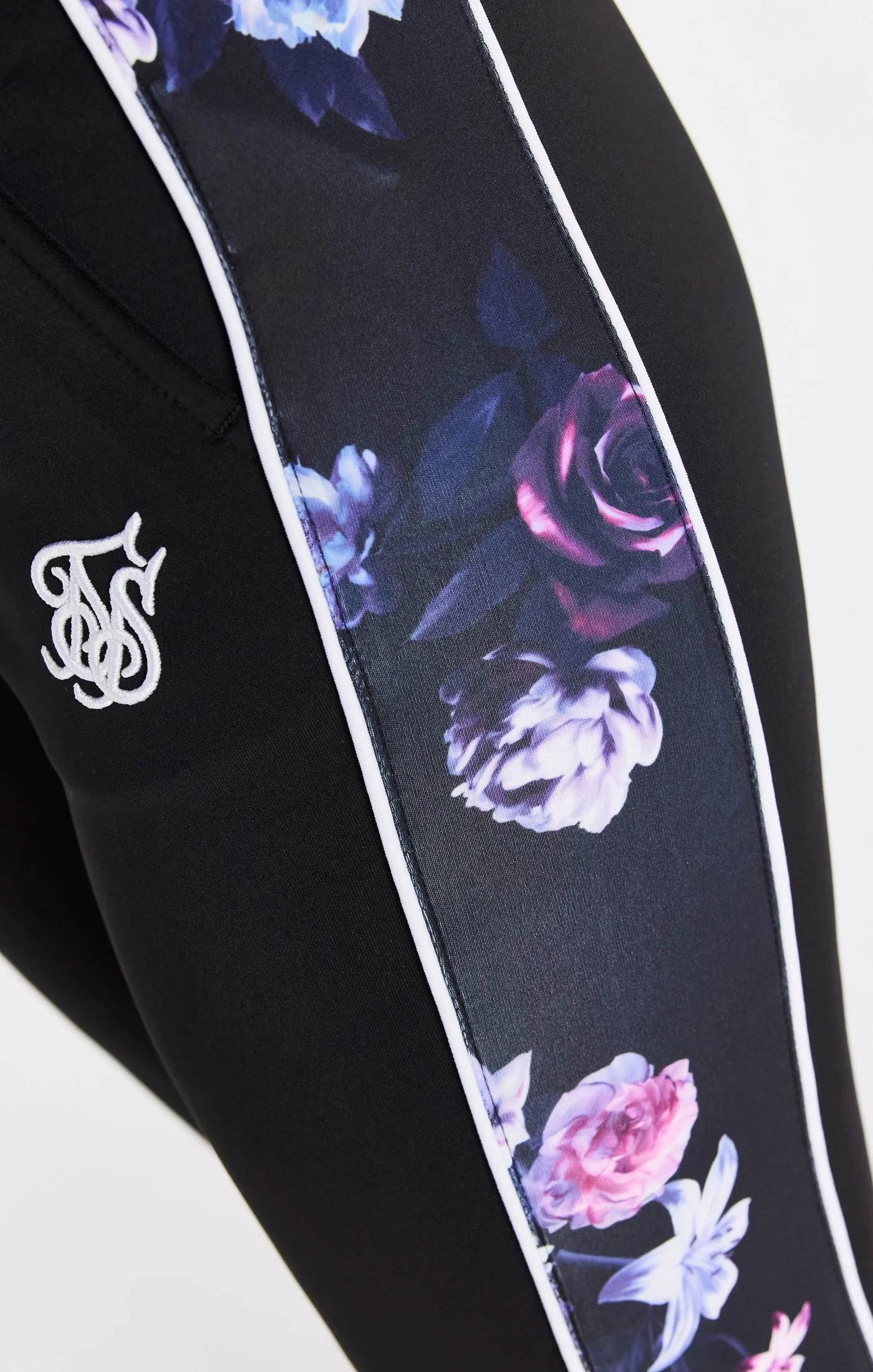 SikSilk Floral Luxe Track Pants - Black sold by Siksilk product image thumbnail 4