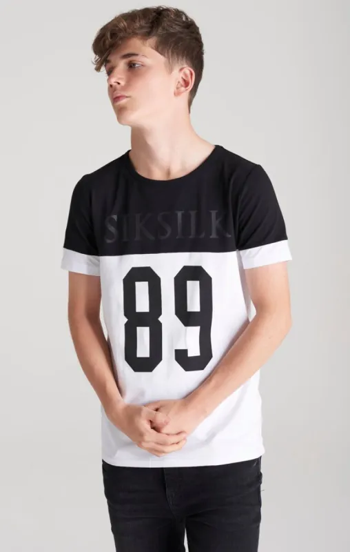 Boys Black Branded 89 T-Shirt sold by Siksilk