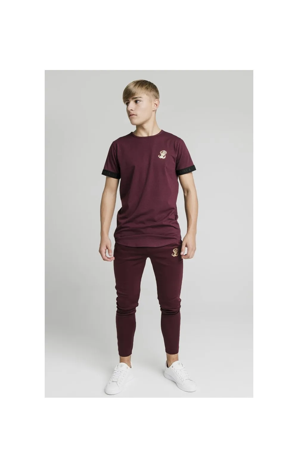 Illusive London Agility Track Pants - Burgundy sold by Siksilk product image thumbnail 5