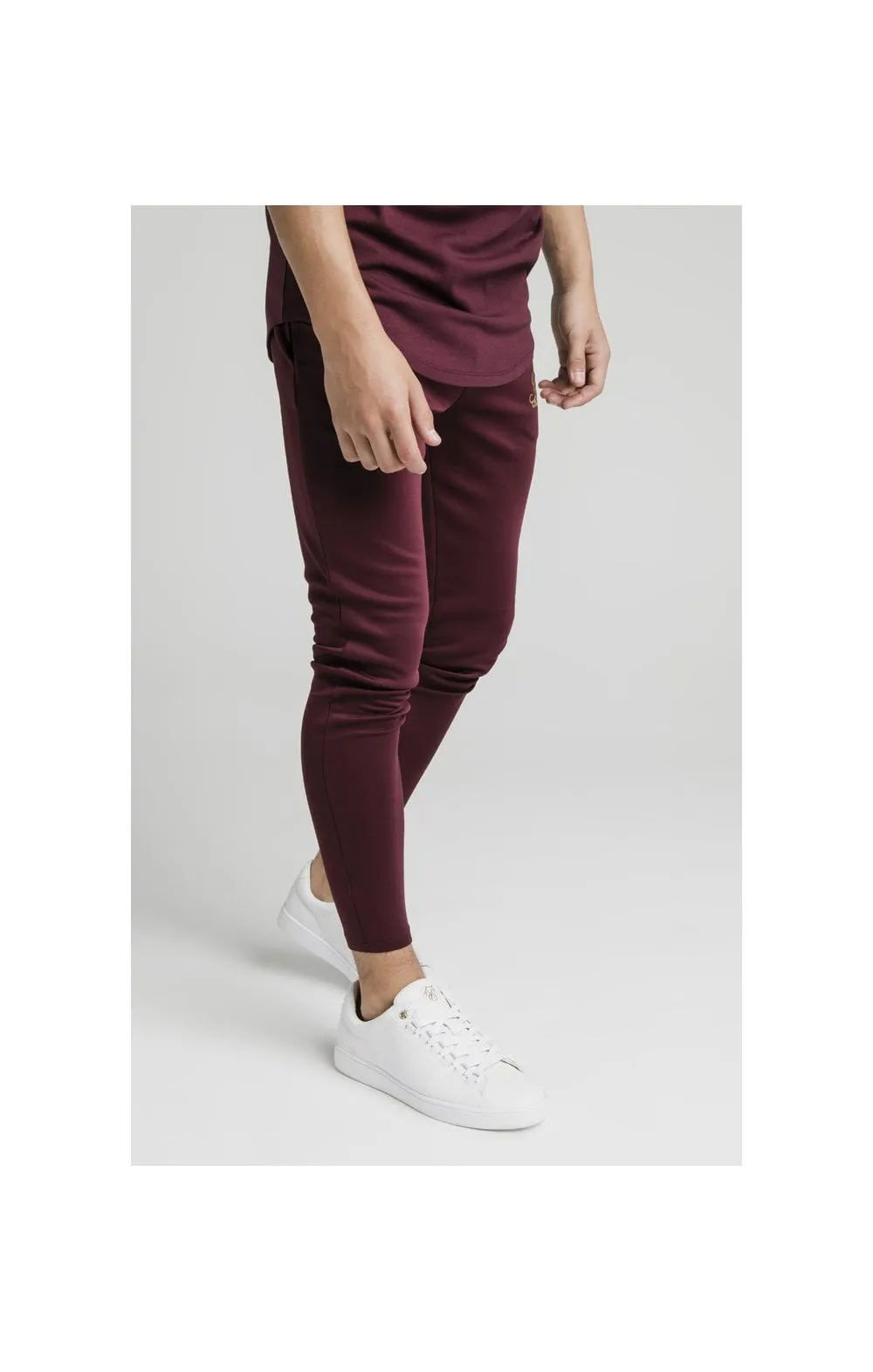 Illusive London Agility Track Pants - Burgundy sold by Siksilk product image thumbnail 2