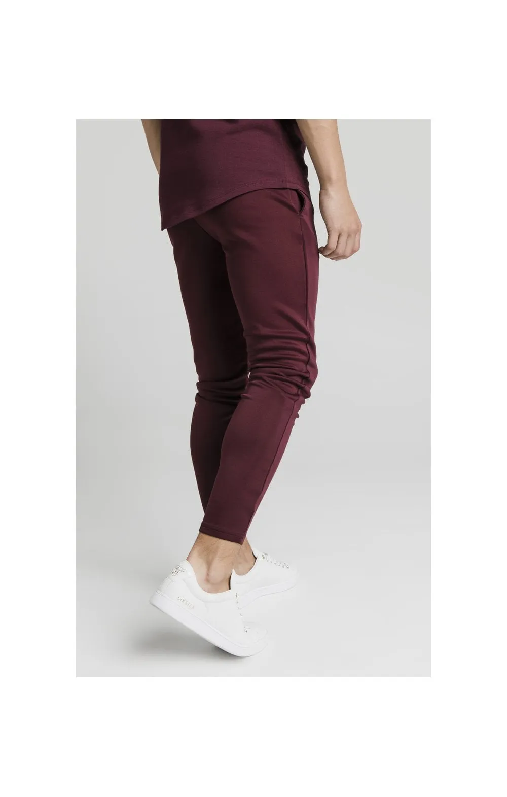 Illusive London Agility Track Pants - Burgundy sold by Siksilk product image thumbnail 3