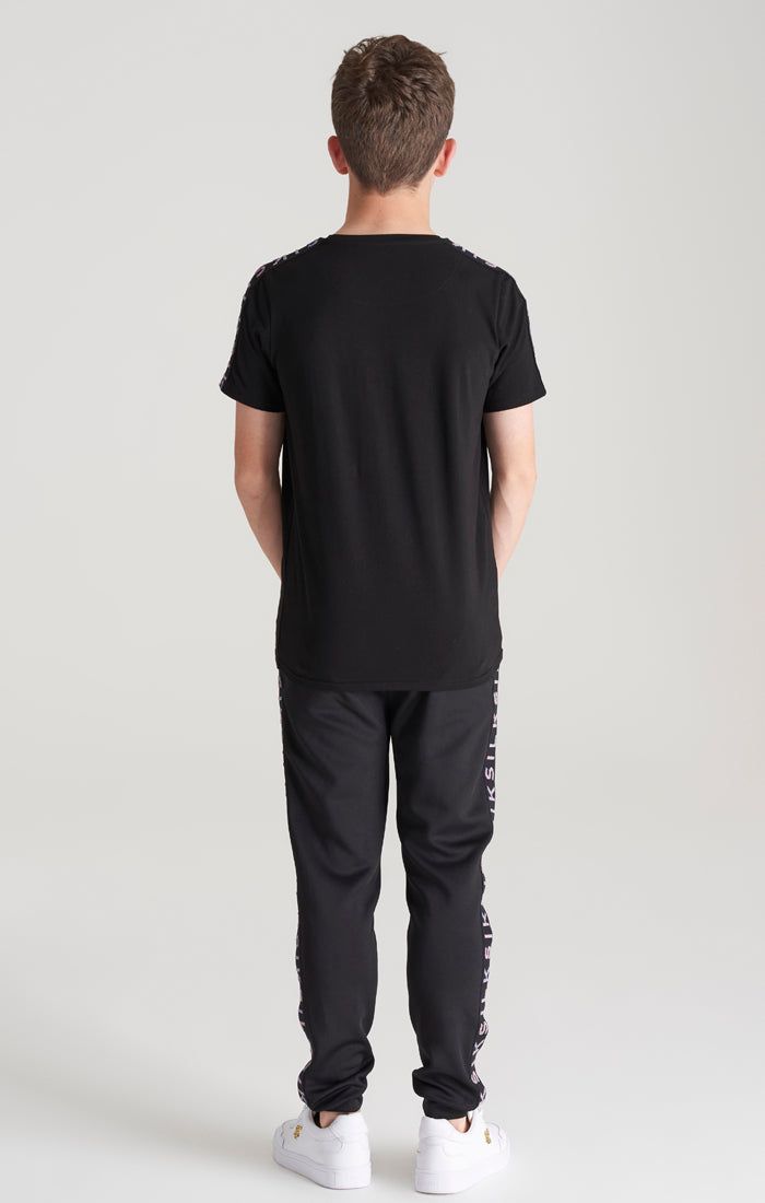 Boys Black Taped T-Shirt sold by Siksilk product image thumbnail 6