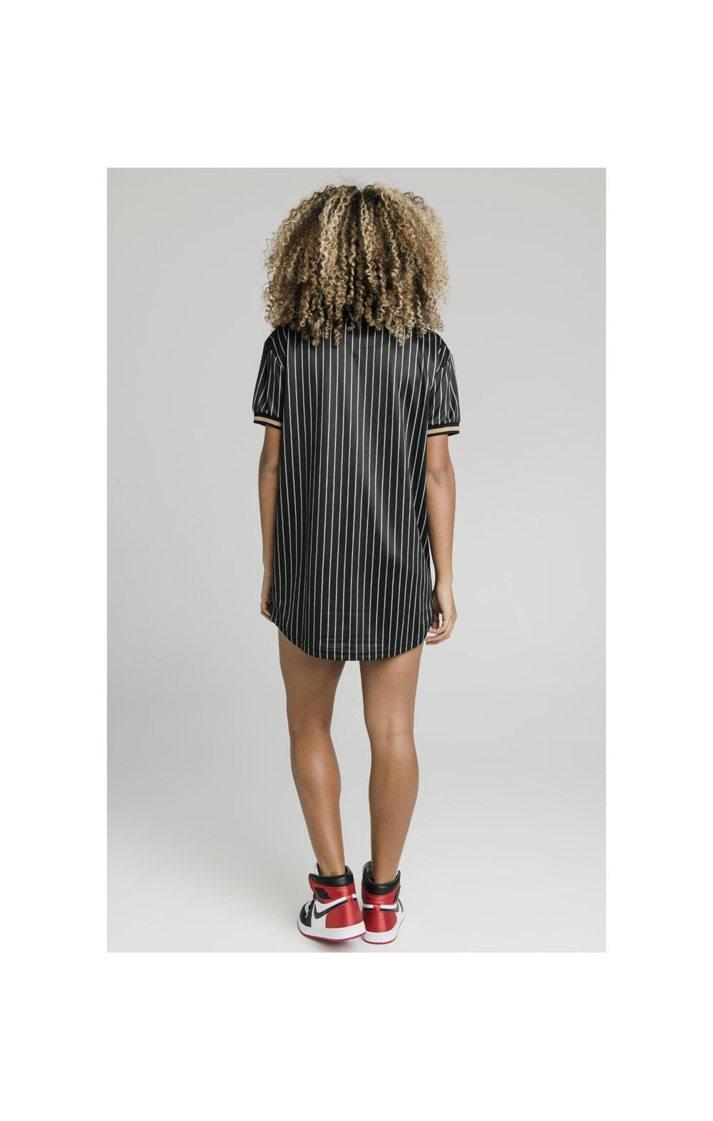 SikSilk Baseball Jersey Dress - Black sold by Siksilk product image thumbnail 7