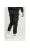 SikSilk Crushed Nylon Taped Joggers – Black & Gold sold by Siksilk
