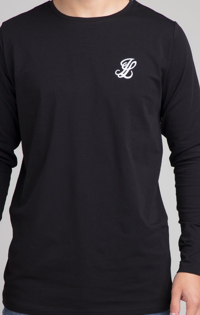 Boys Illusive Black Essentials Long Sleeve T-Shirt sold by Siksilk product image thumbnail 5