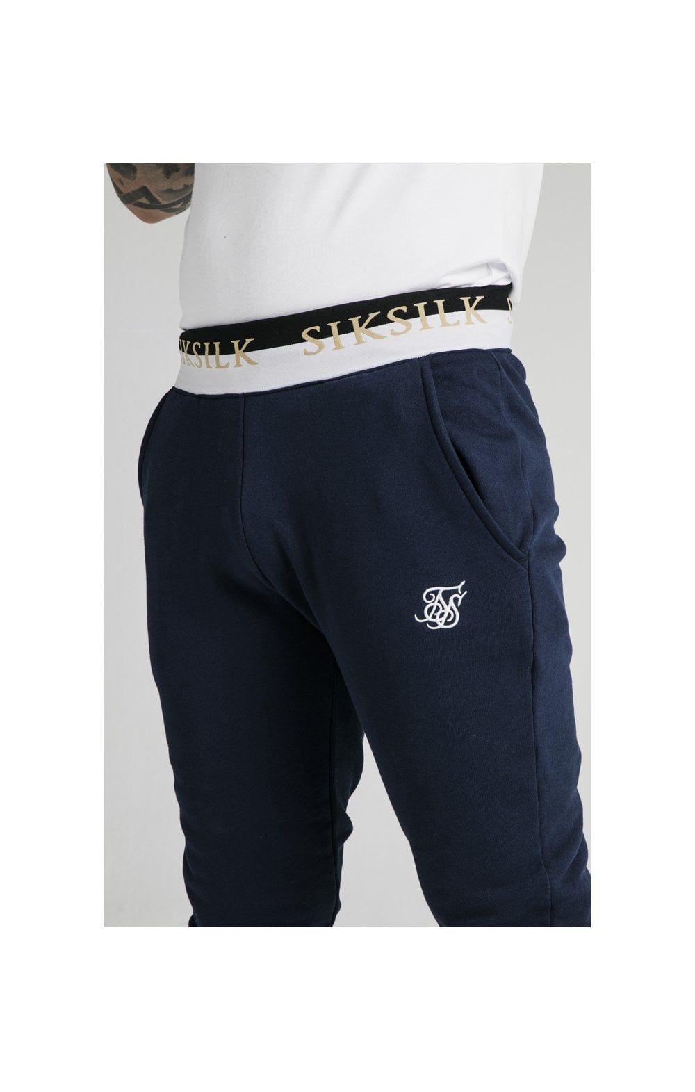 SikSilk Deluxe Fitted Jogger - Navy sold by Siksilk product image thumbnail 2