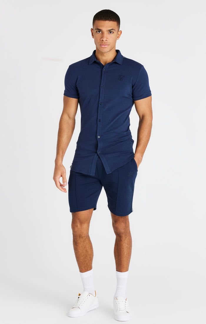 Navy Jersey Shirt sold by Siksilk product image thumbnail 4