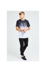 Illusive London Sovereign Fade Tee - Black & White sold by Siksilk