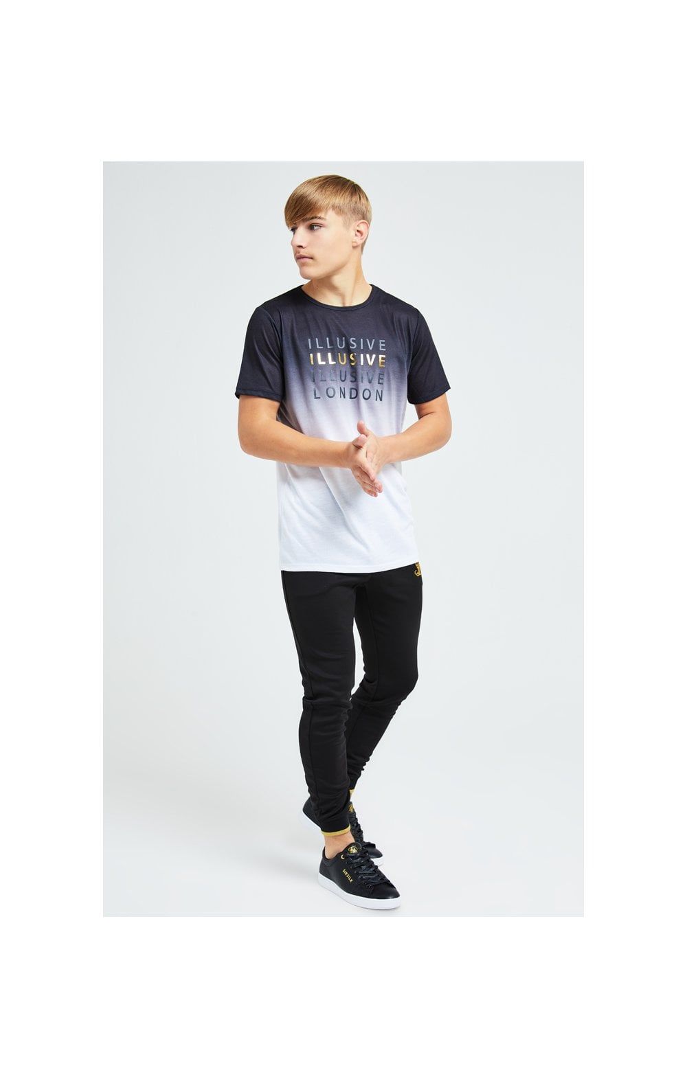 Illusive London Sovereign Fade Tee - Black & White sold by Siksilk product image thumbnail 4