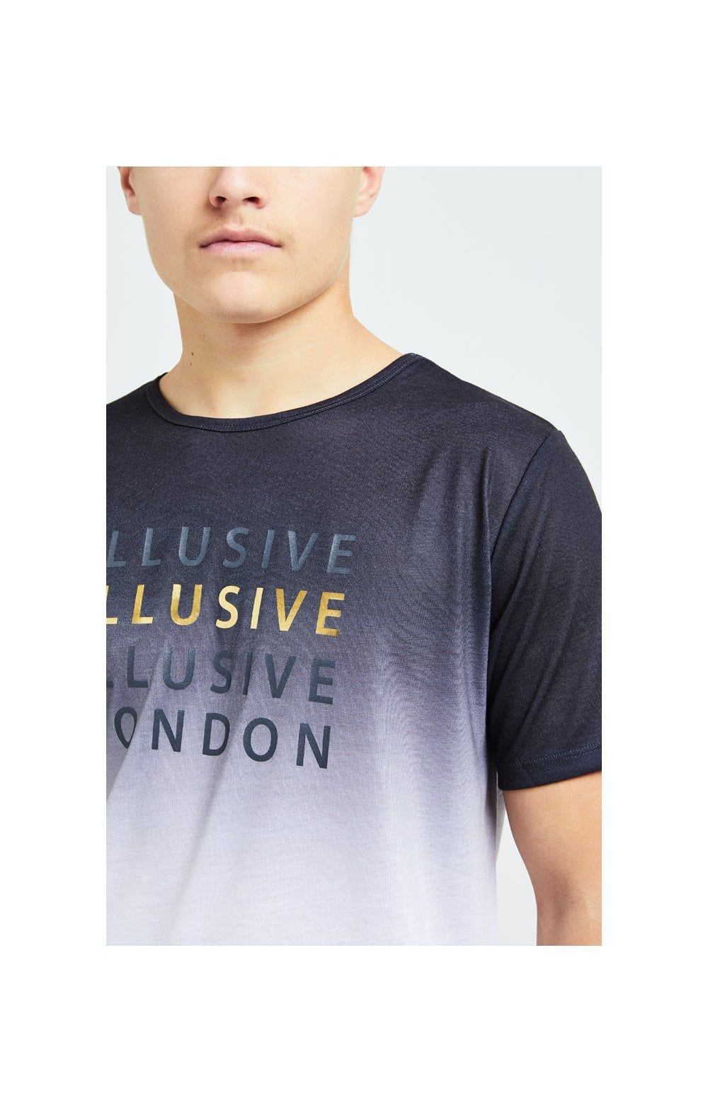 Illusive London Sovereign Fade Tee - Black & White sold by Siksilk