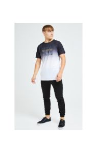 Illusive London Sovereign Fade Tee - Black & White sold by Siksilk
