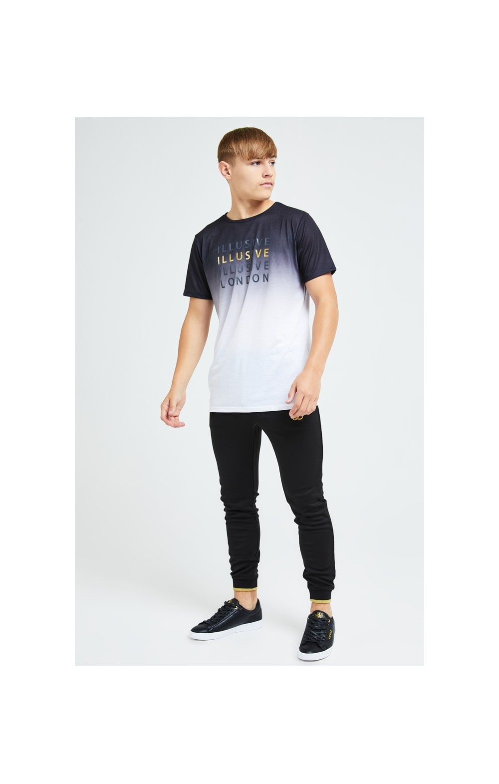 Illusive London Sovereign Fade Tee - Black & White sold by Siksilk product image thumbnail 5