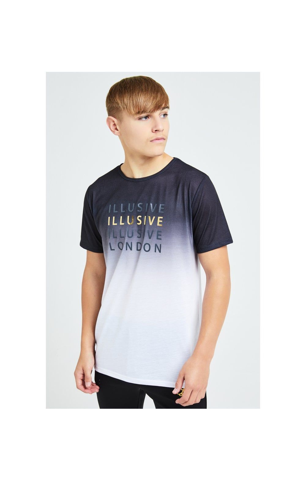 Illusive London Sovereign Fade Tee - Black & White sold by Siksilk product image thumbnail 2