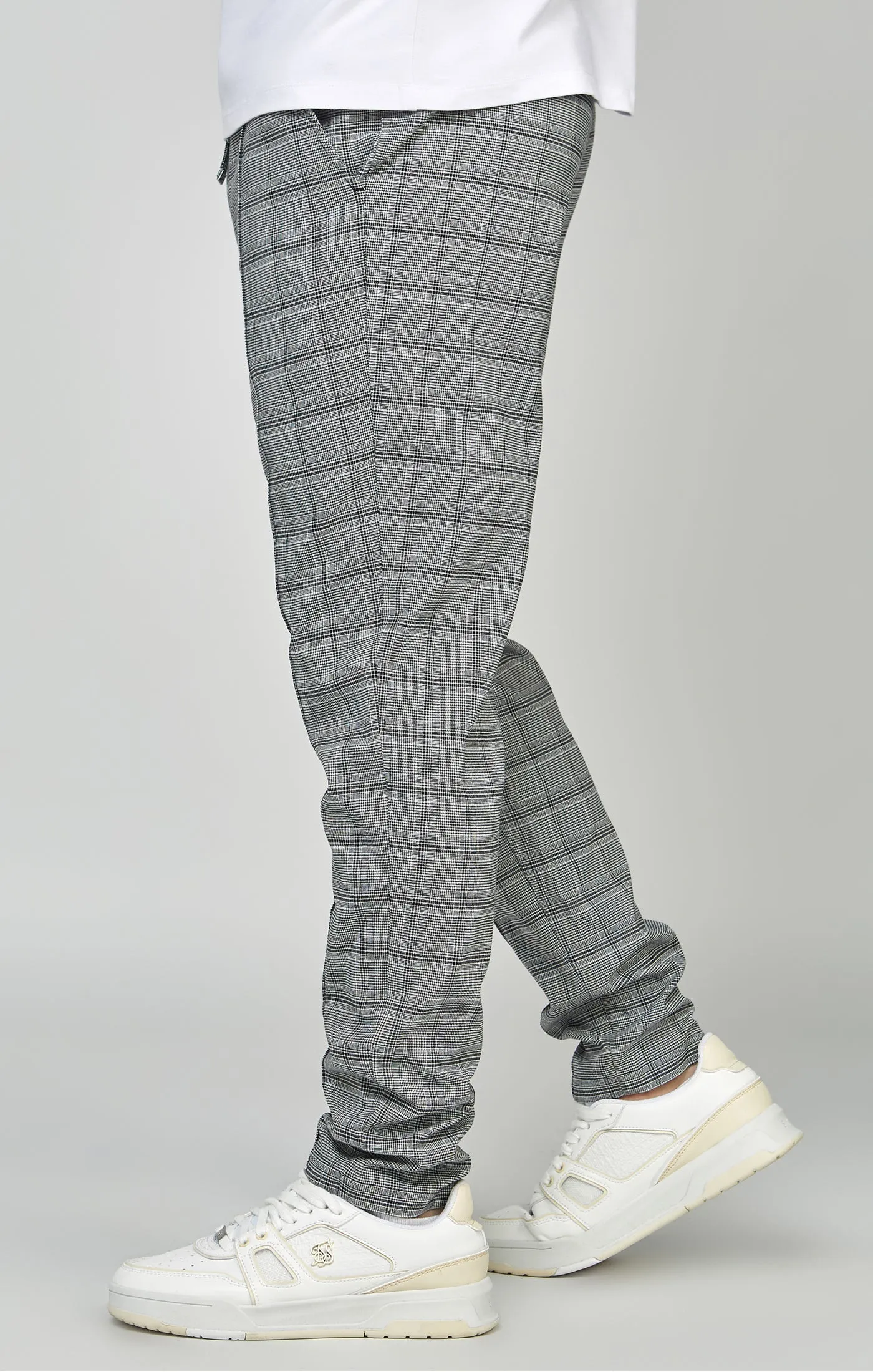 Grey Tapered Fit Smart Woven Joggers sold by Siksilk product image thumbnail 2