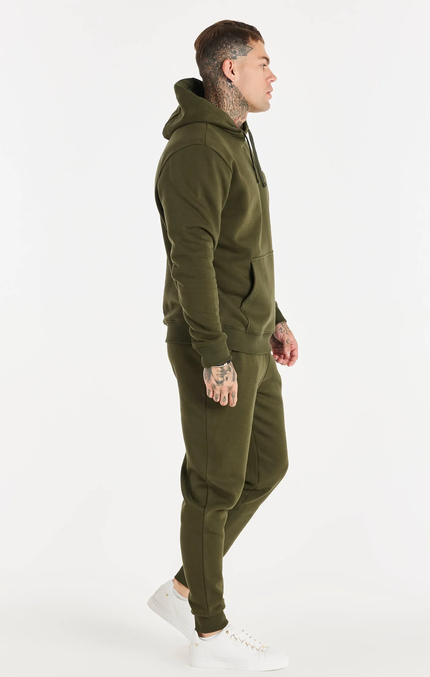 Khaki Essential Fitted Jogger sold by Siksilk product image thumbnail 5