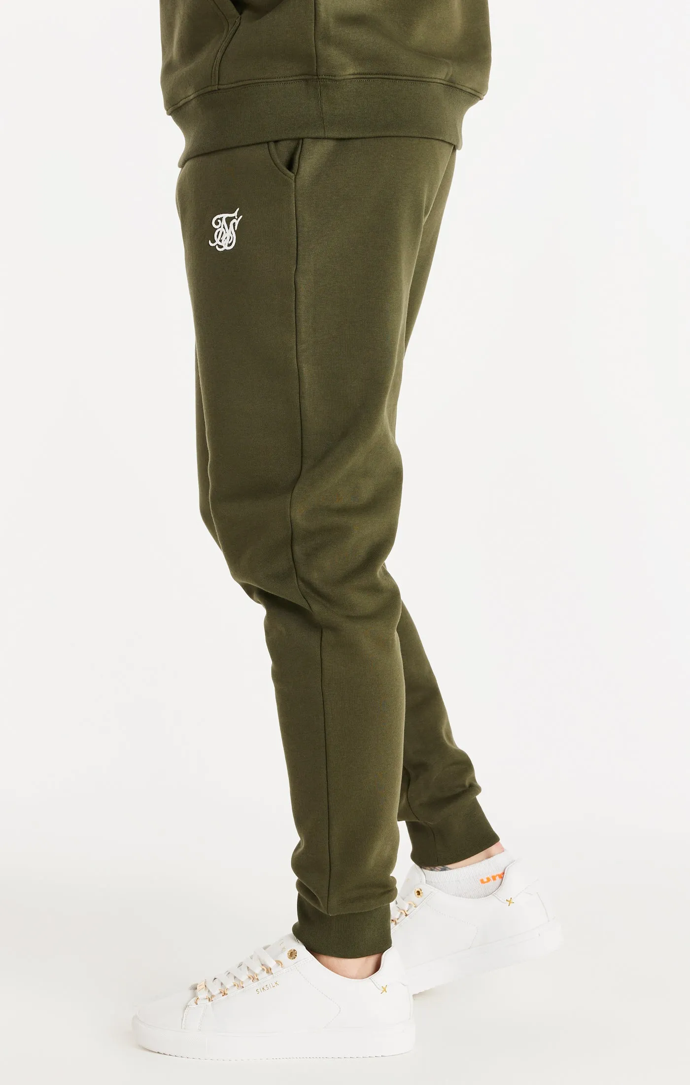 Khaki Essential Fitted Jogger sold by Siksilk product image thumbnail 2