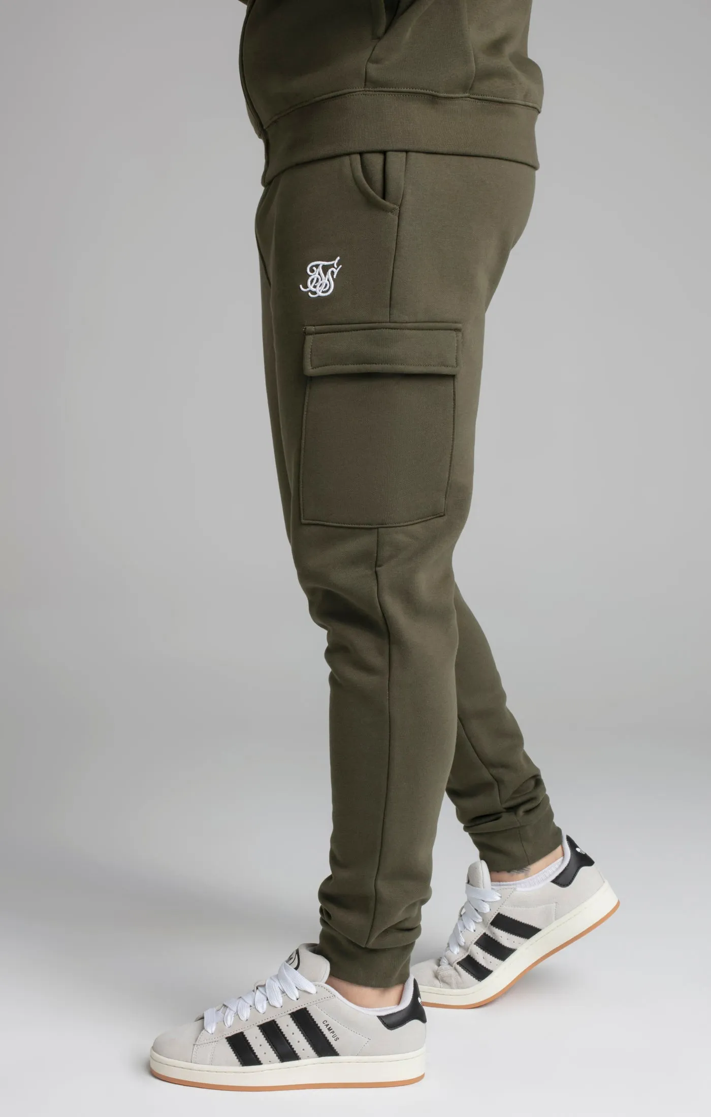 Khaki Essential Cargo Jogger sold by Siksilk product image thumbnail 3