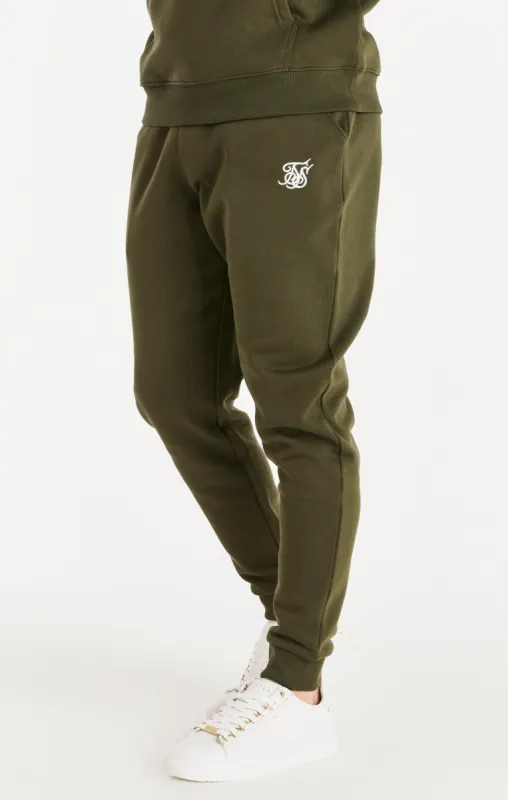 Khaki Essential Fitted Jogger sold by Siksilk