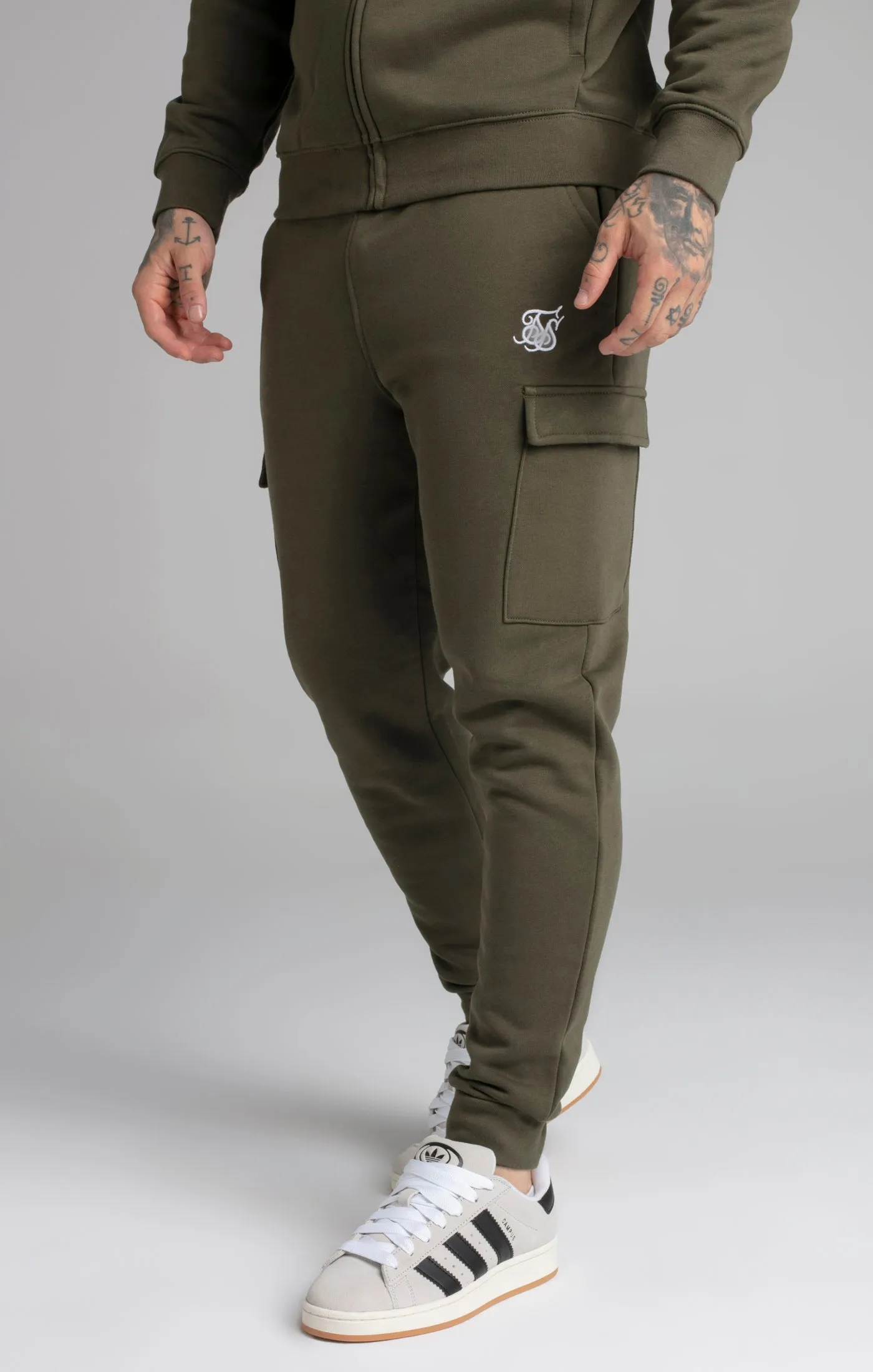 Khaki Essential Cargo Jogger sold by Siksilk