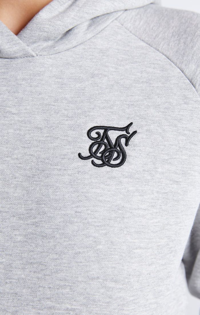 Girls Grey Marl Essentials Overhead Hoodie sold by Siksilk product image thumbnail 7