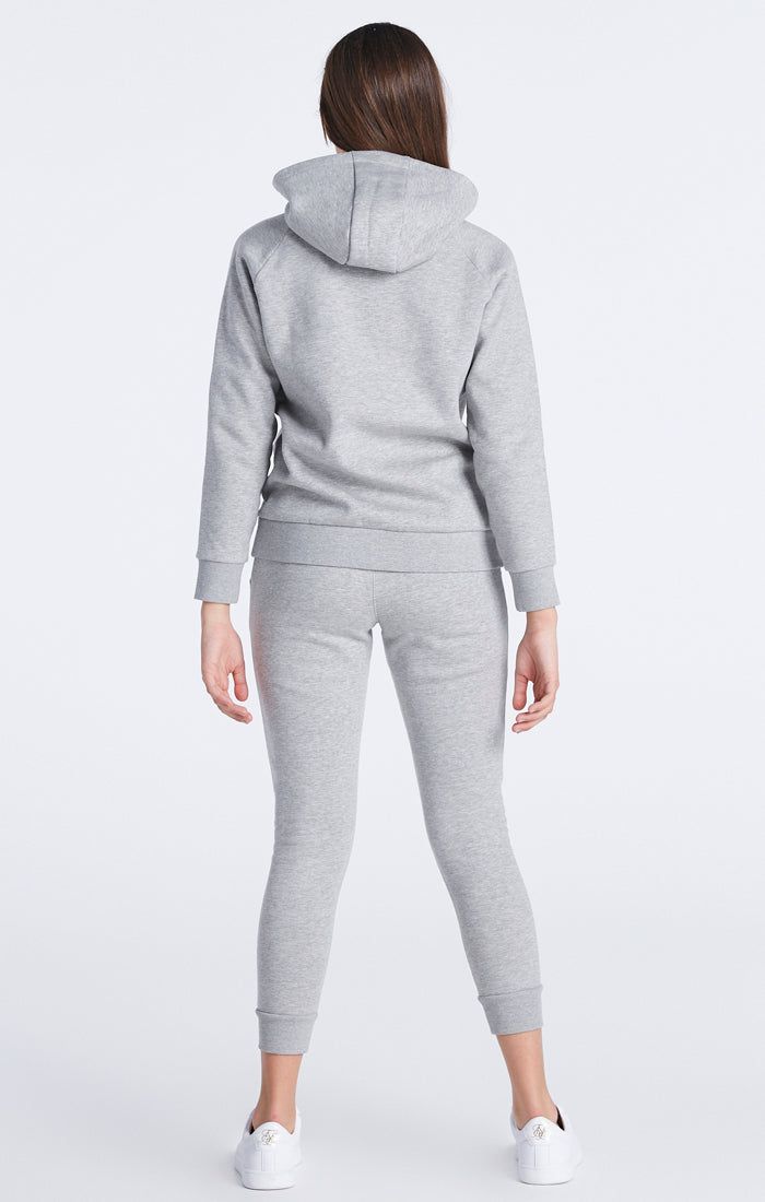 Girls Grey Marl Essentials Overhead Hoodie sold by Siksilk product image thumbnail 5