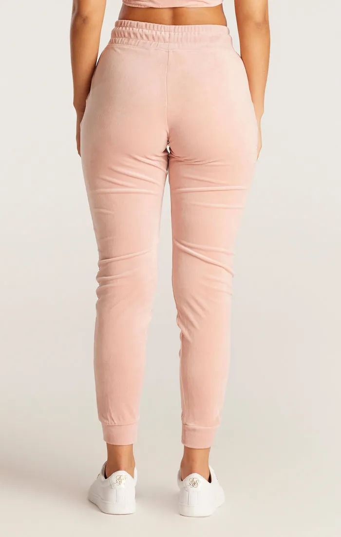 SikSilk Velour Embroidered Joggers - Pink sold by Siksilk product image thumbnail 5