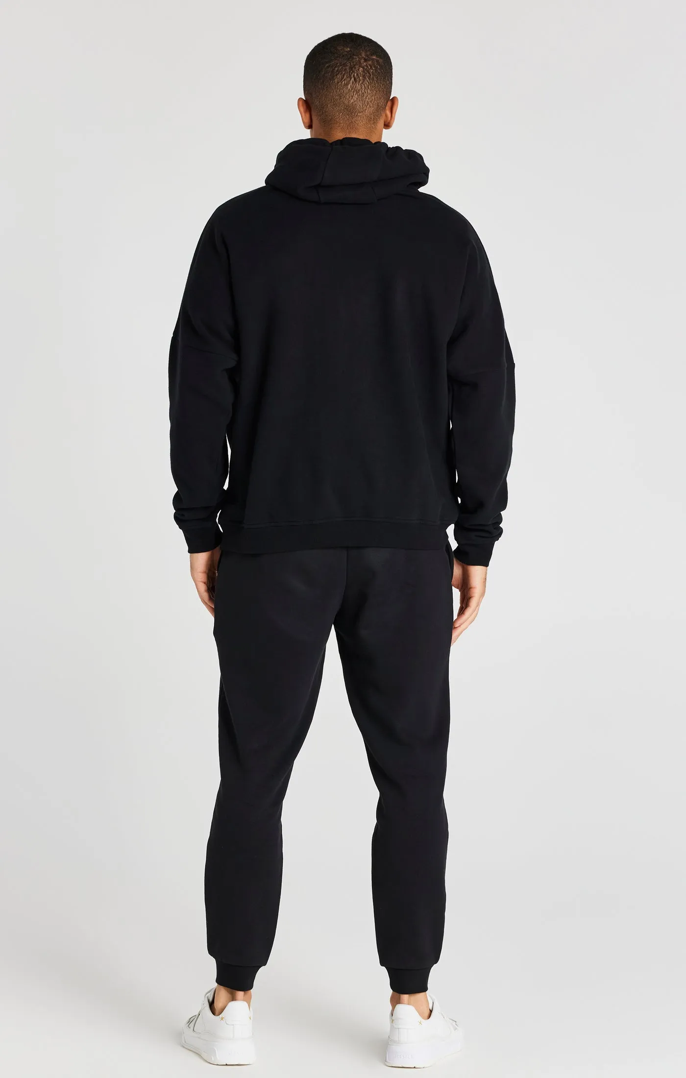 Black Overhead Drop Shoulder Hoodie sold by Siksilk product image thumbnail 5
