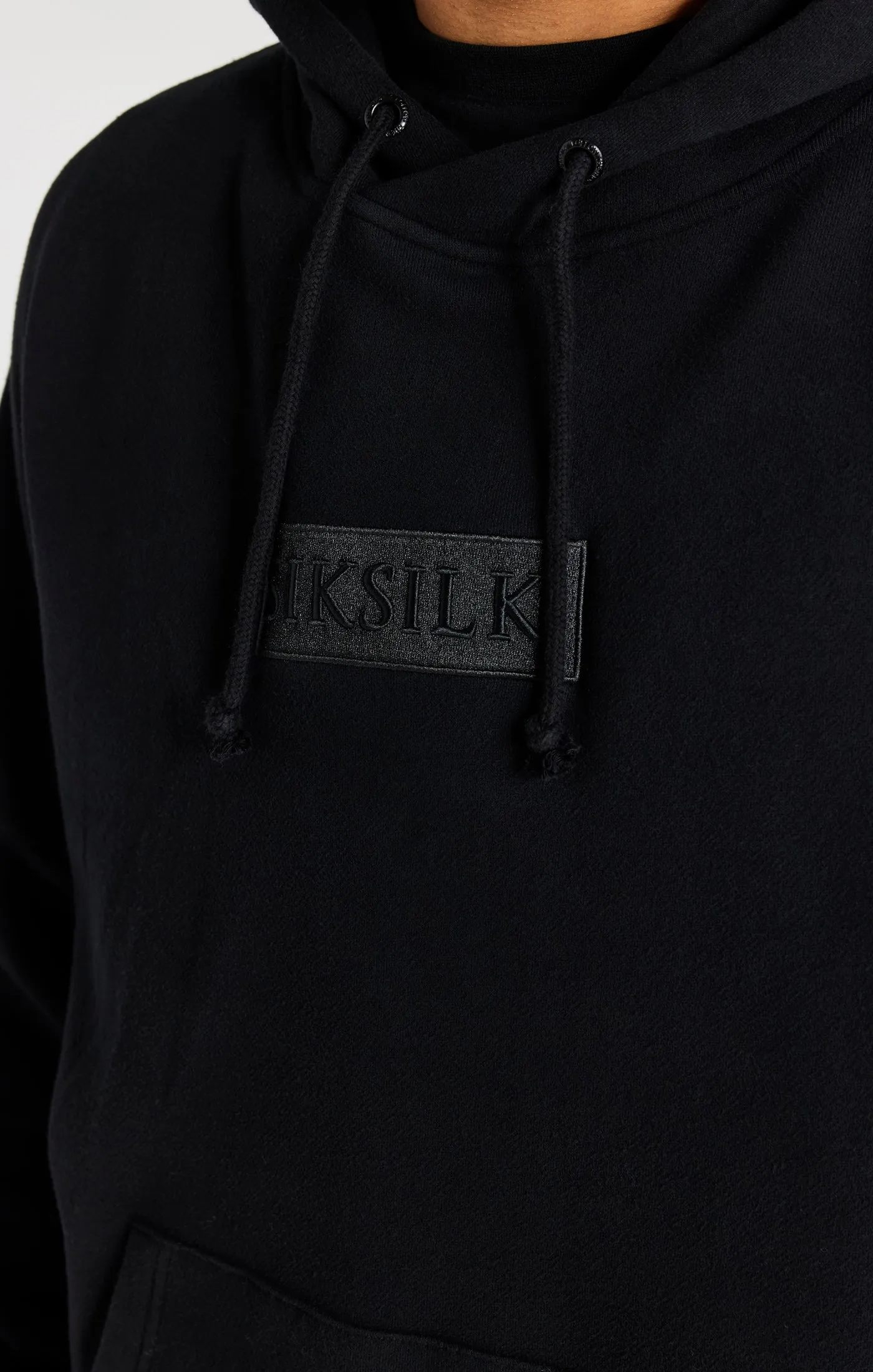 Black Overhead Drop Shoulder Hoodie sold by Siksilk product image thumbnail 2