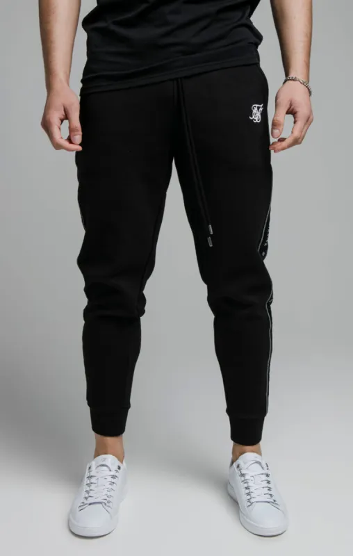 Black Fusion Tape Cuffed Pant sold by Siksilk