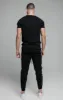 Black Fusion Tape Cuffed Pant sold by Siksilk