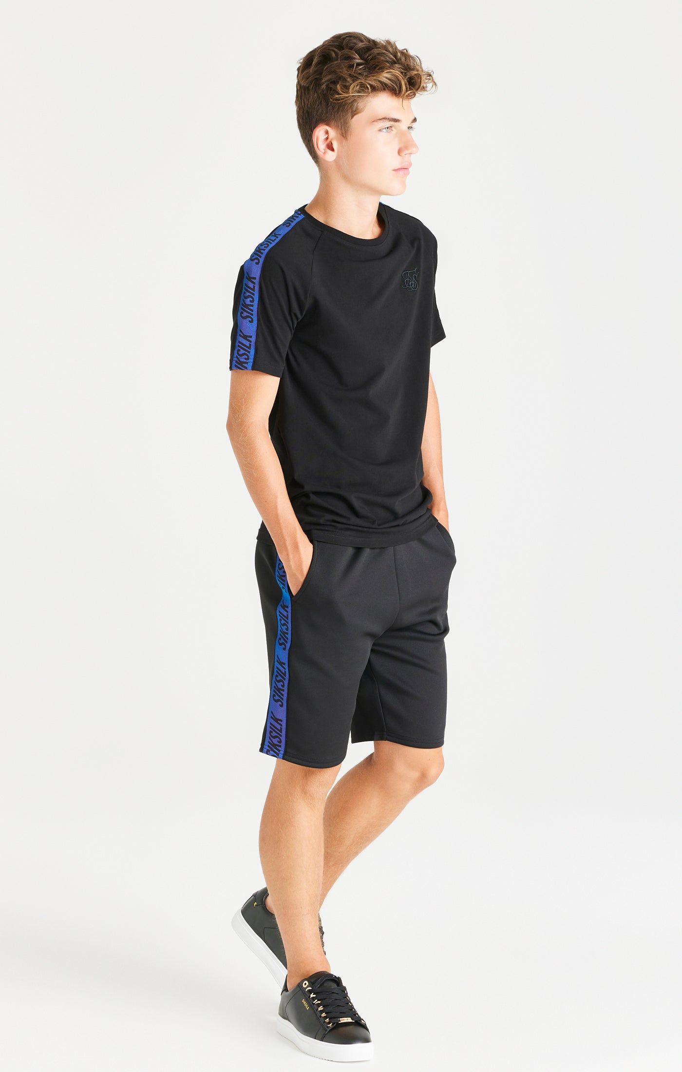 SikSilk Iridescent Shorts - Black sold by Siksilk product image thumbnail 3