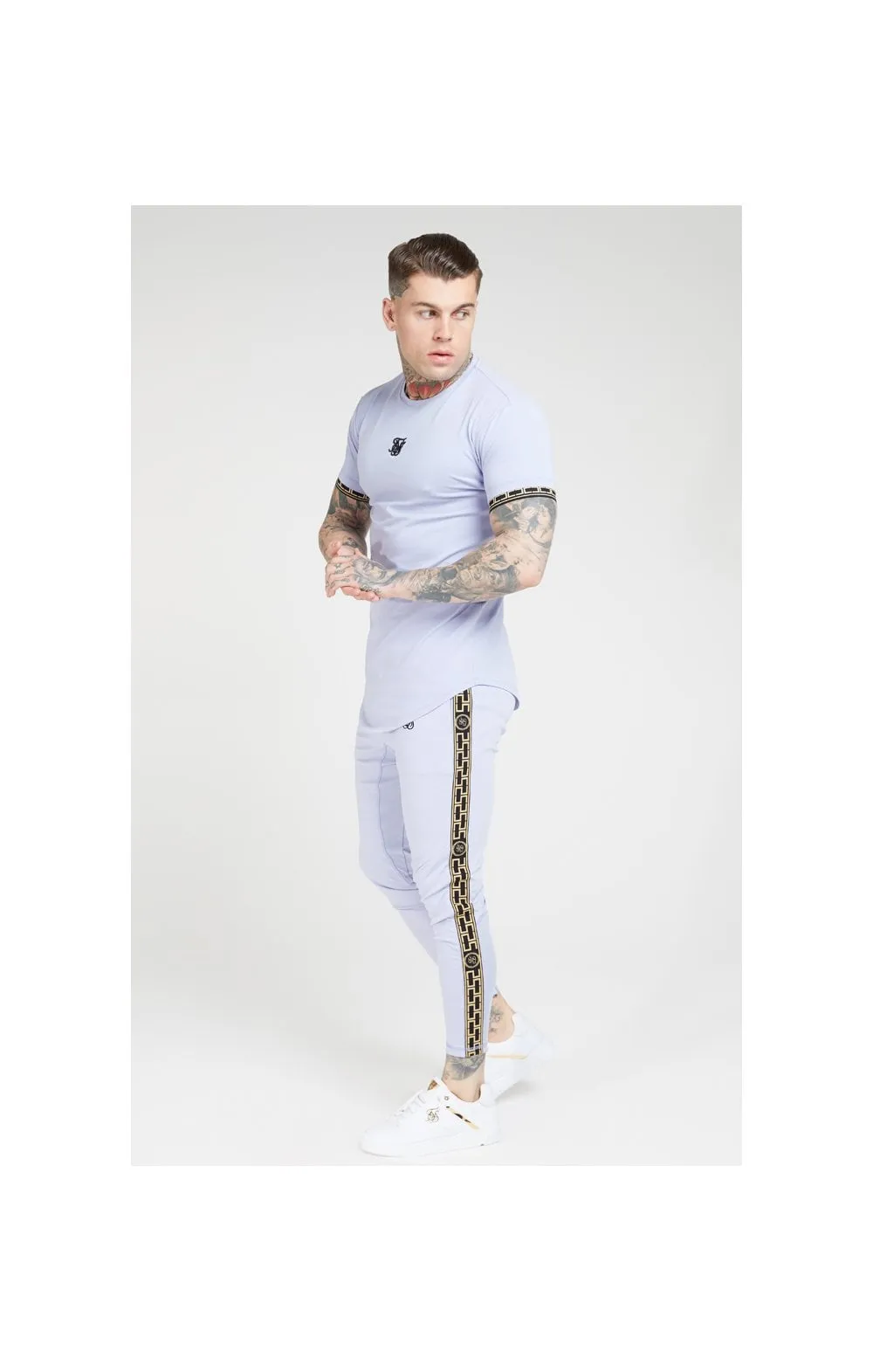 SikSilk S/S Scope Gym Tee – Dusky Sky sold by Siksilk product image thumbnail 4