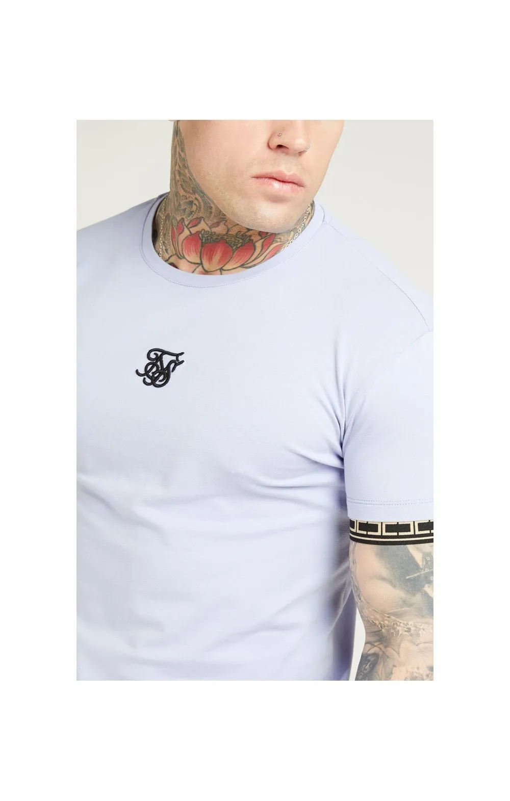SikSilk S/S Scope Gym Tee – Dusky Sky sold by Siksilk