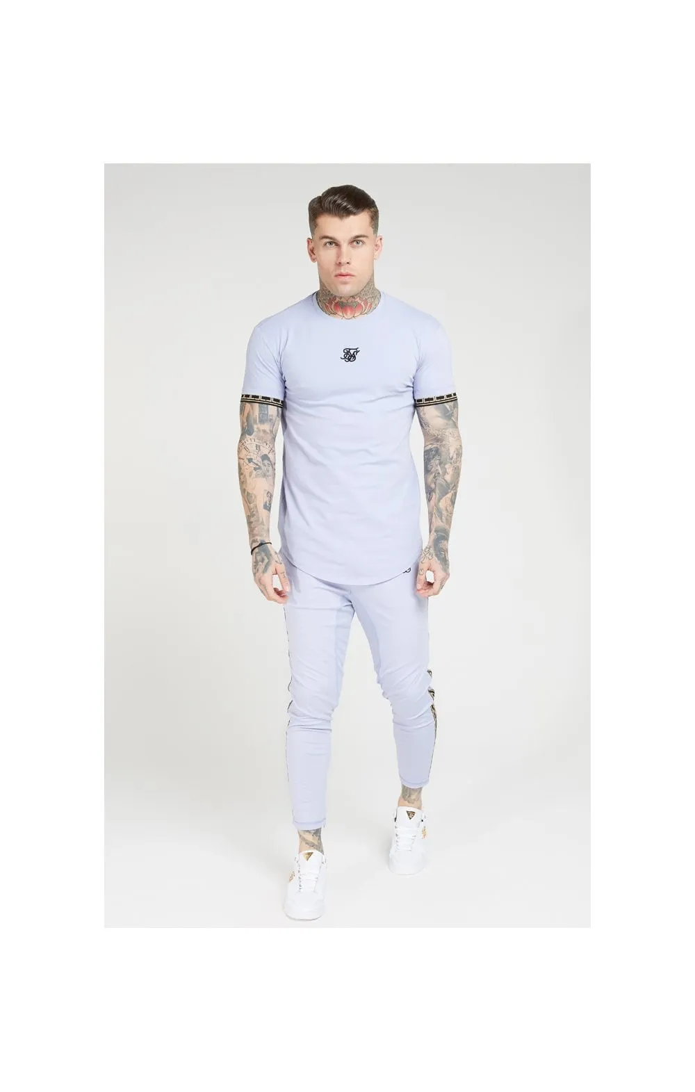 SikSilk S/S Scope Gym Tee – Dusky Sky sold by Siksilk product image thumbnail 5