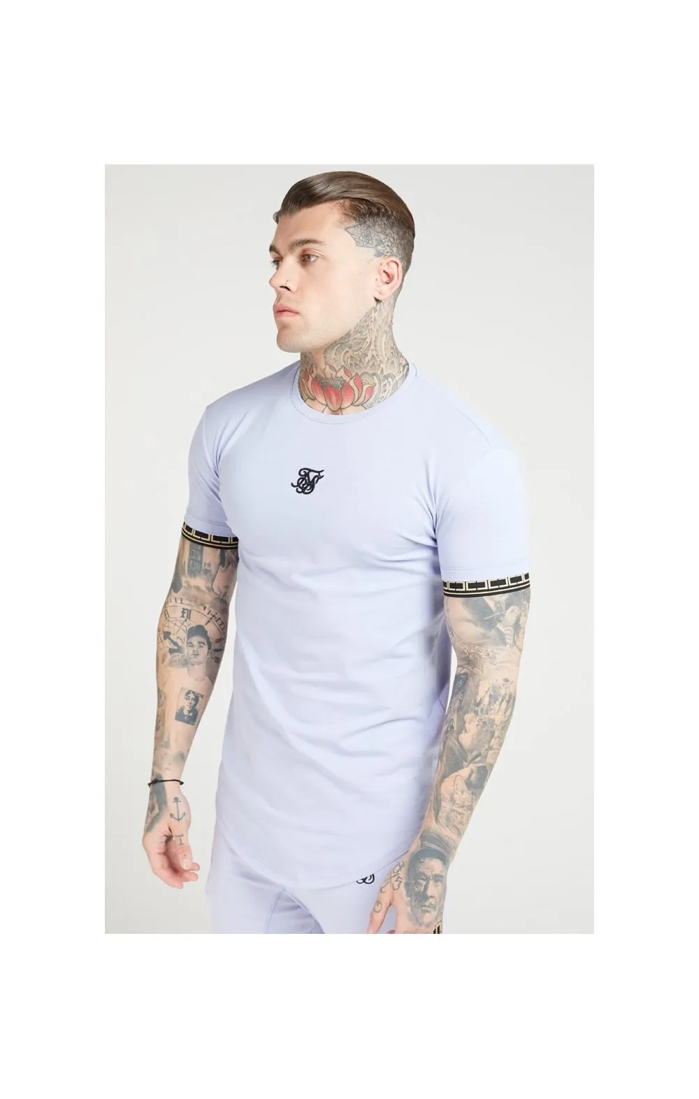 SikSilk S/S Scope Gym Tee – Dusky Sky sold by Siksilk product image thumbnail 2