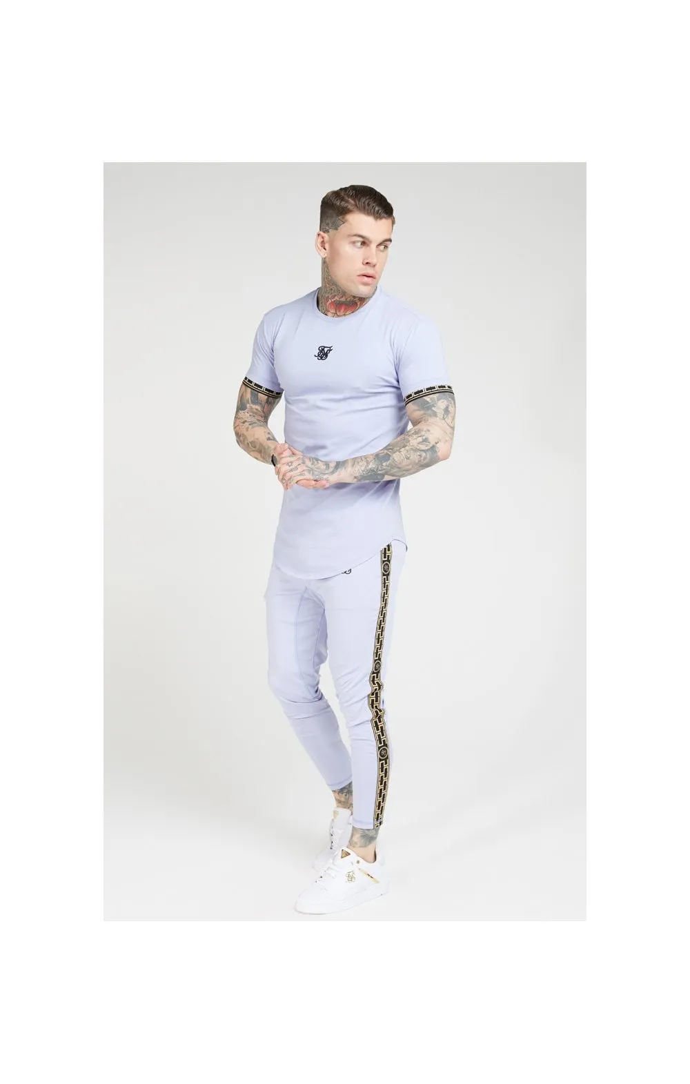 SikSilk S/S Scope Gym Tee – Dusky Sky sold by Siksilk product image thumbnail 3
