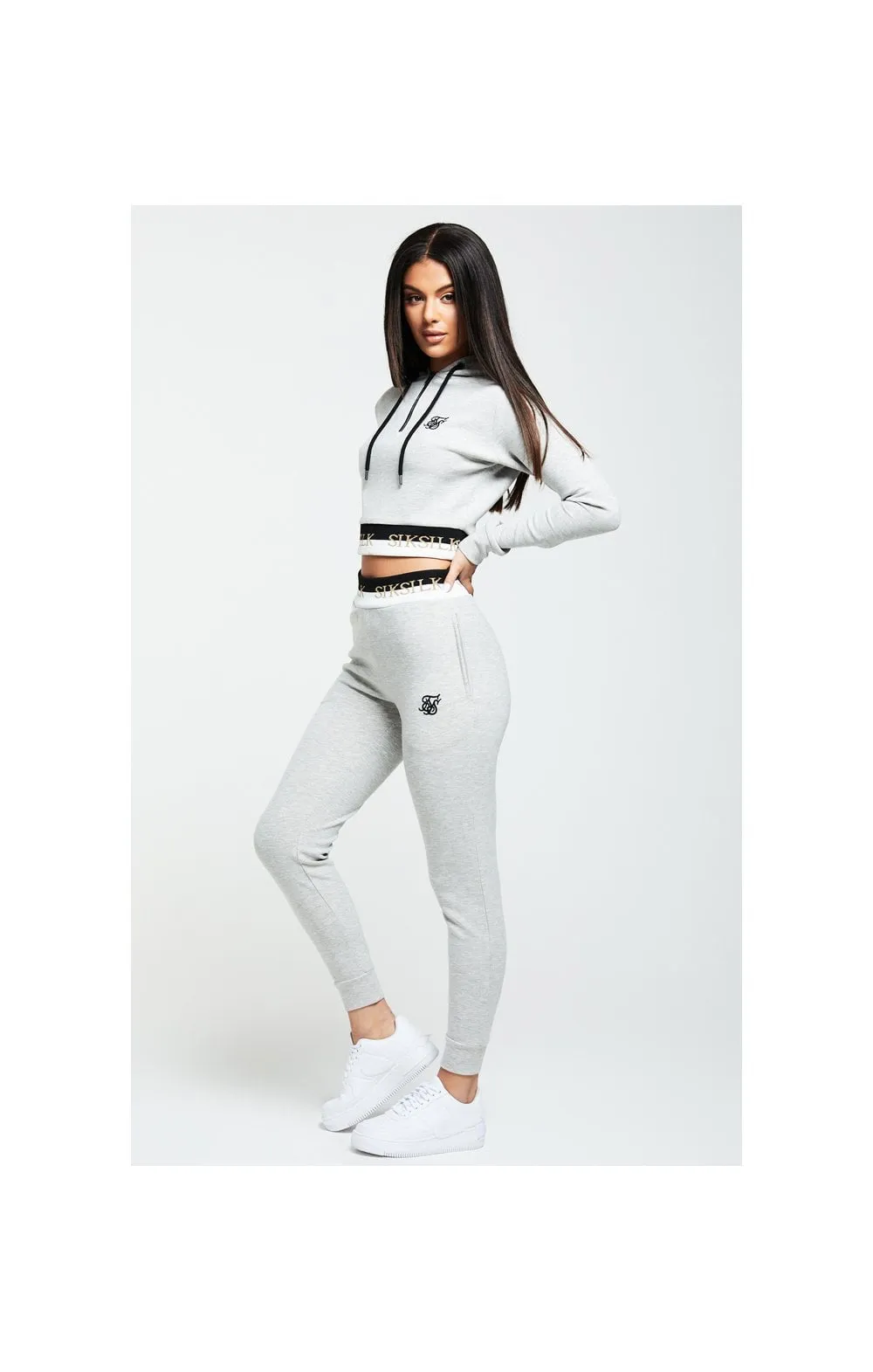 SikSilk Deluxe Track Top - Grey Marl sold by Siksilk product image thumbnail 4