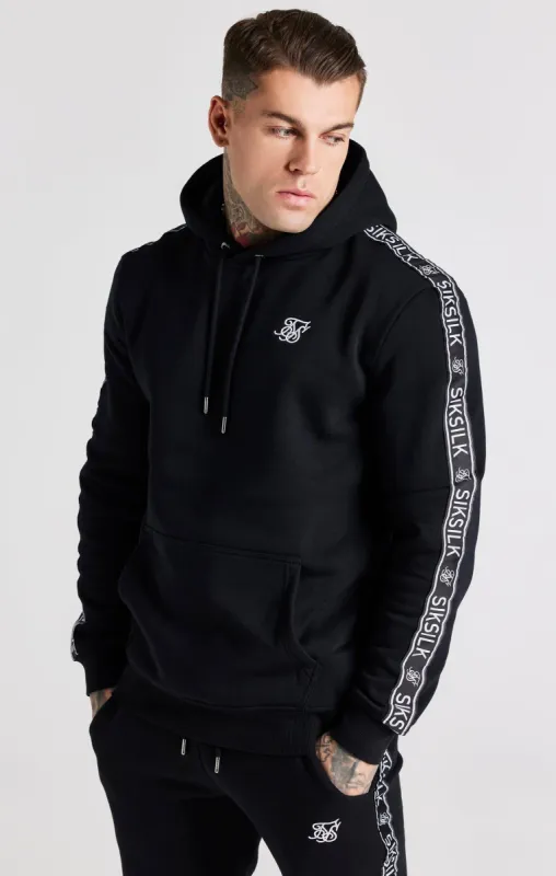 Black Taped Hoodie And Pant Tracksuit Set sold by Siksilk